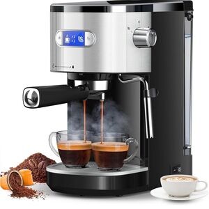 Semi-Automatic Espresso Machine Espresso Maker with Milk Frother Steam